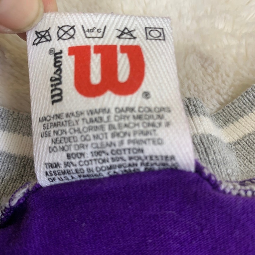 Wilson Mens Athletic Dept Tank Top V-Neck Jersey Large Vintage Style 90's - Picture 5 of 7